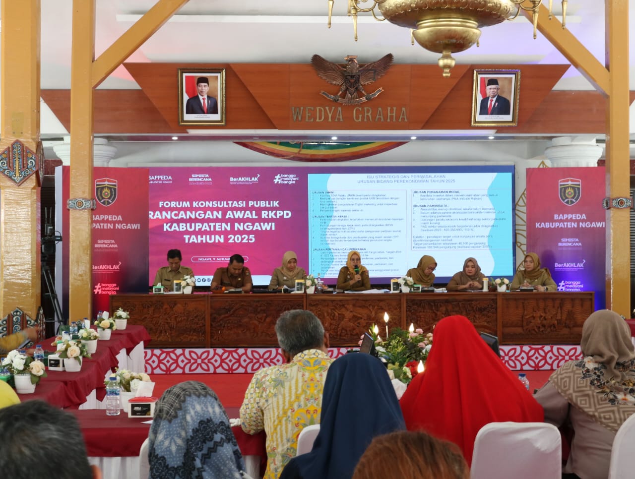 Forum konsultasi publik rancangan awal Rencana Kerja Pemerintah Daerah (RKPD) Kabupaten Ngawi Tahun 2025
