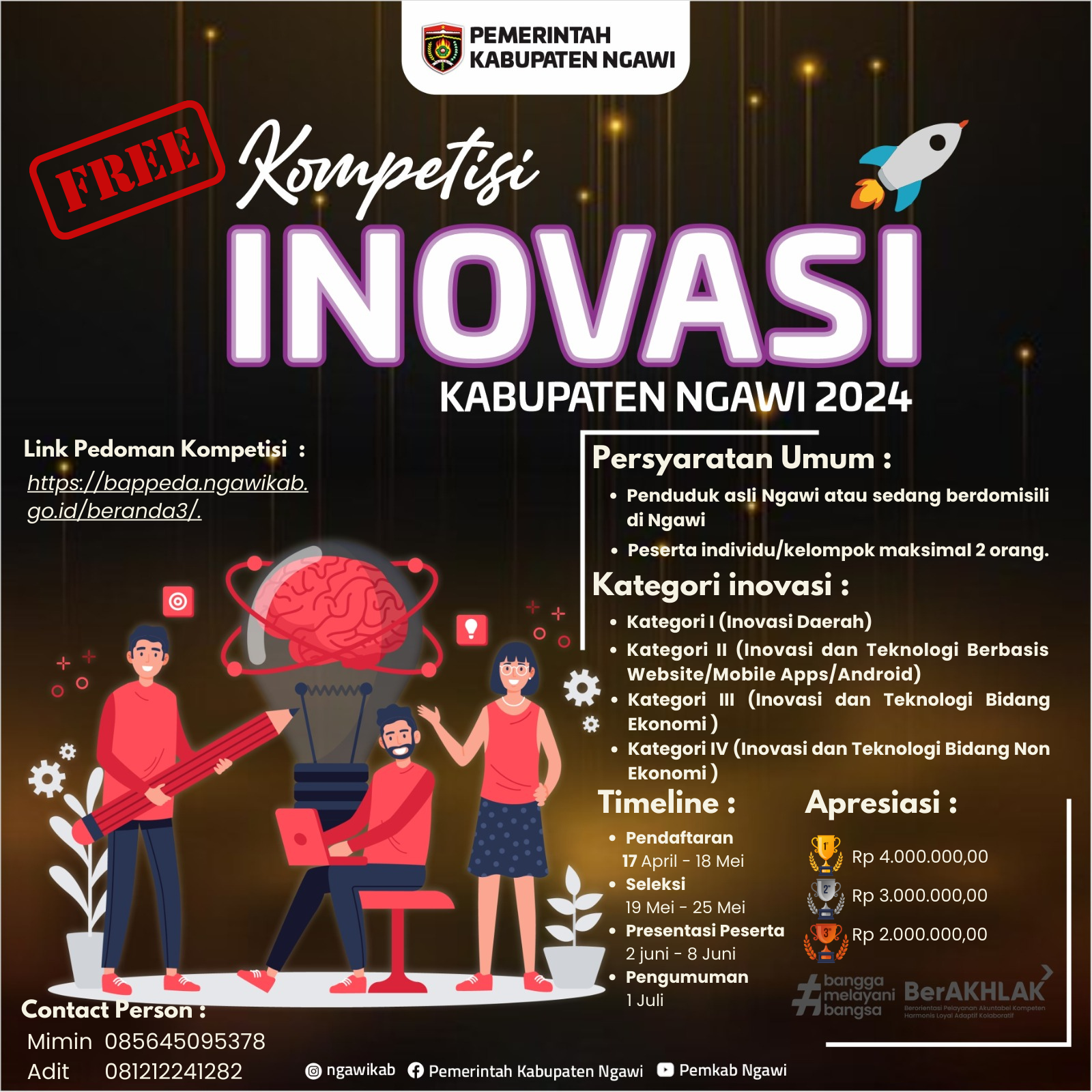 Gelar Kompetisi Inovasi 2024, Bappeda Mendorong Ekosistem Riset Dan ...